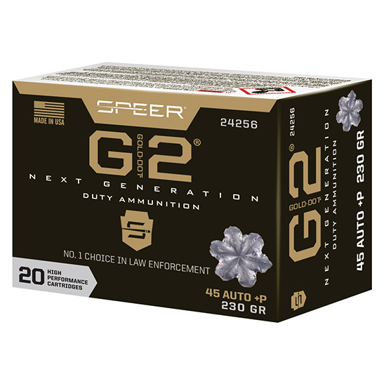 SPEER 45ACP 230GR +P GOLD DOT 2 HP 20/10 - Ammunition